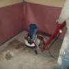 Special equipment is used to scarrify and grind off coatings as well as open up concrete pores to accept stains and other coatings.
